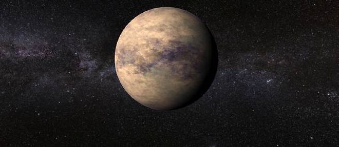 Representation artistique de la nouvelle exoplanete baptisee HD 40307g.