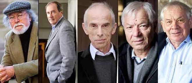 Michel Peyramaure, Christian Signol, Pierre Bergounioux, Denis Tillinac, Claude Michelet (g. a d.).