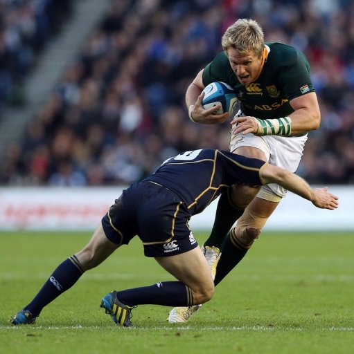 Rugby: l'Afrique du Sud inchang&eacute;e contre l'Angleterre, avec la 84e cape de Jean De Villiers