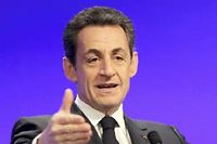 Nicolas Sarkozy à Longjumeau, le 2 février 2012 ©Chesnot
