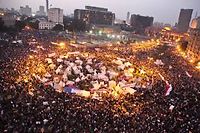 Un million de personnes ont manifesté le 27 novembre place tahrir pour rejetter la constitution que Mohamed Morsi a fait adopter par l'assemblée constituante ©Amru Salahuddien/Chine Nouvelle/Sipa