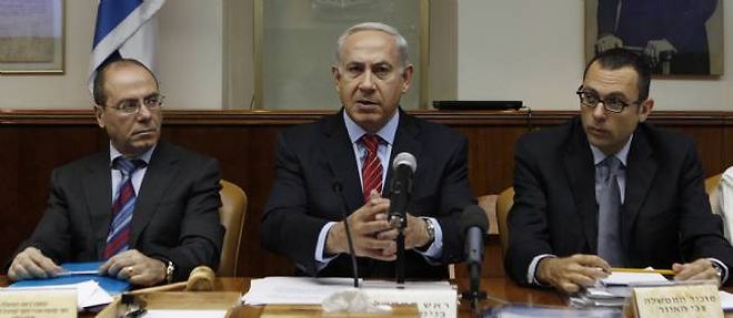 Le Premier ministre israelien, Benyamin Netanyahou, et son cabinet, en septembre 2012.