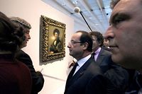 Louvre-Lens: Fran&ccedil;ois Hollande rend hommage &agrave; Jacques Chirac