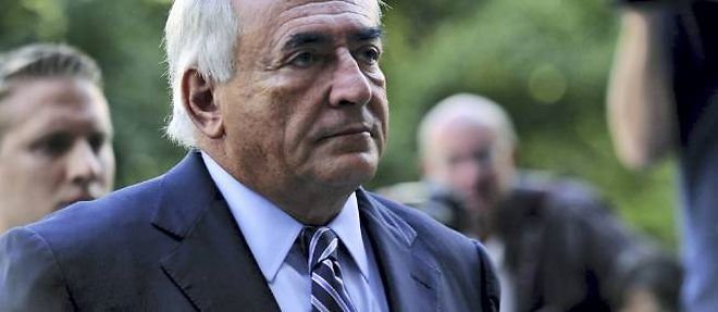 Dominique Strauss-Kahn a son arrivee au tribunal de Manhattan, le 23 aout 2011.