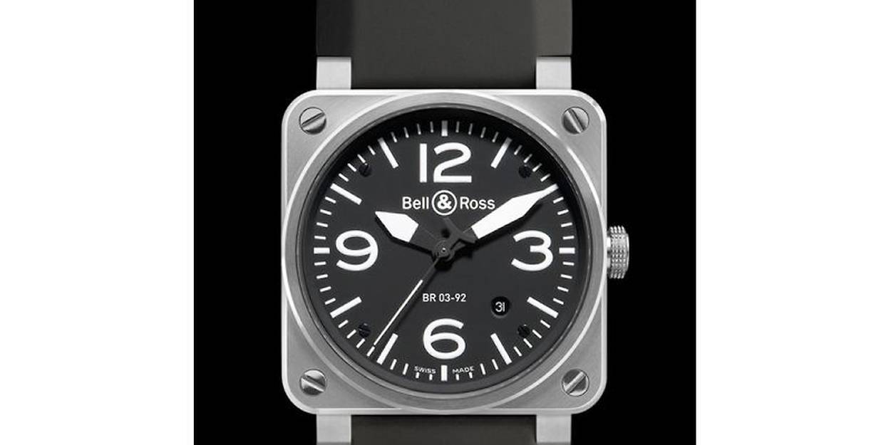 BR03 92 Steel Aviation BR0392 BL ST Montres