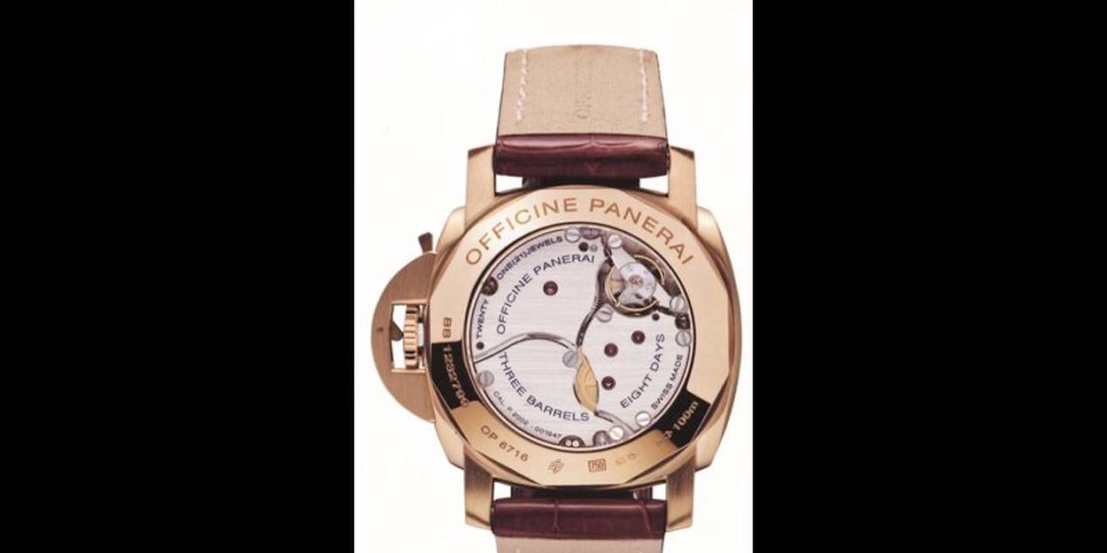 Luminor 1950 8 Days GMT Oro Rosa Collection Historique PAM00289