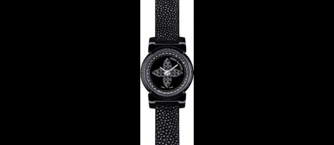 Watch Louis Vuitton Tambour Monogram Bijou Acier Serti de Diamants