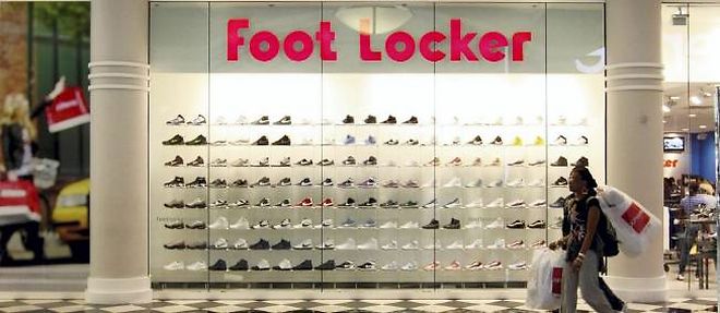 La devanture d'un magasin Foot Locker, a New York.