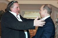 Gérard Depardieu et Vladimir Poutine, le 5 janvier 2013 en Russie. ©Mikhail Klimentyev/AP/SIPA
