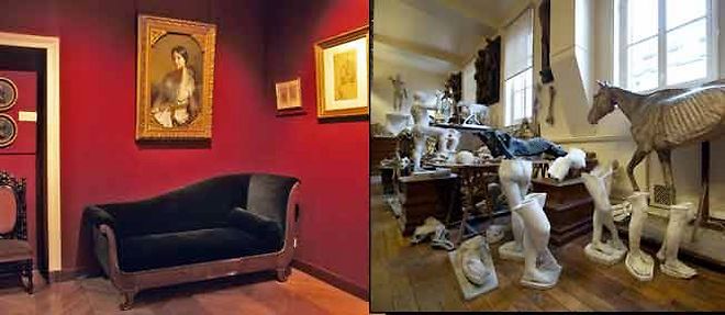 L'ancienne maison d'Eugene Delacroix et la galerie de morphologie des Beaux-Arts.