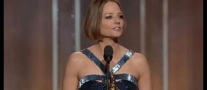 Jodie Foster a la ceremonie des Golden Globes.