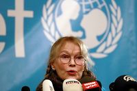 Mia Farrow appelle de Beyrouth &agrave; aider les r&eacute;fugi&eacute;s syriens