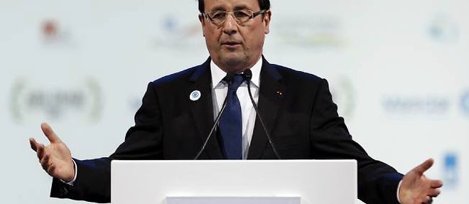 Francois Hollande, a Abu Dhabi, le 15 janvier 2013.