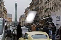 Tournage du film "Grace of Monaco" a Paris en janvier 2013.