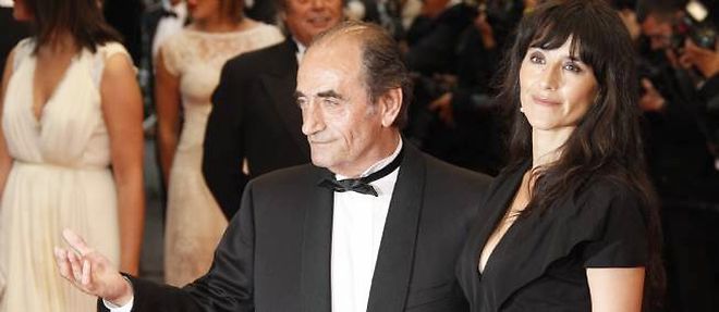 Richard Bohringer et sa fille Romane montent les marches du 65e Festival de Cannes, en 2012.