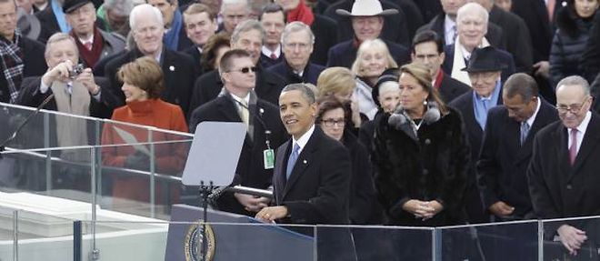 Investiture de Barack Obama, a Washington, le 21 janvier 2013.