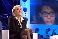 Marine Le Pen sur le plateau d'