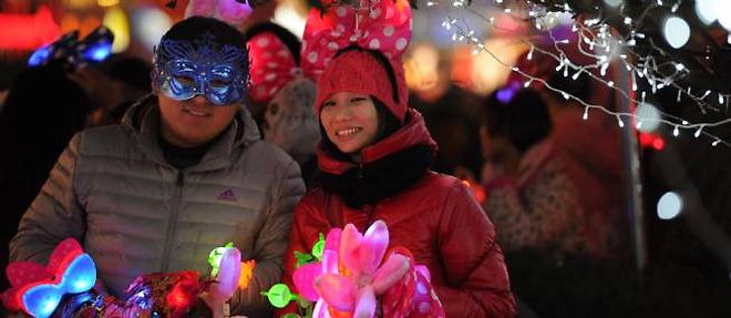 De jeunes Chinois lors des fetes de fin d'annee (photo d'illustration).