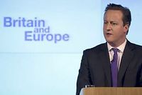 David Cameron annonce la tenue d'un référendum sur le maintien dans l'Union le 23 janvier ©Matt Dunham/AP/SIPA