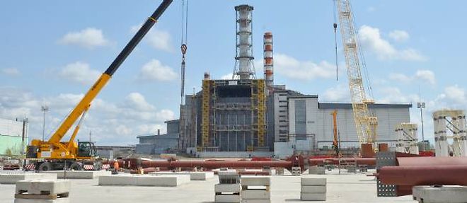 Le site de Tchernobyl avant l'incident de mardi.