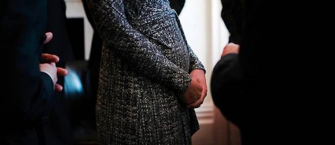 Le ventre de Kate Middleton, le 19 fevrier 2013.