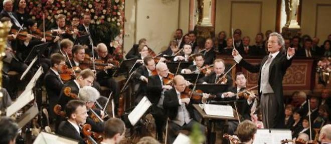 Le Wiener Philharmoniker sous la direction de Franz Welser-Most, le 1er janvier 2013.