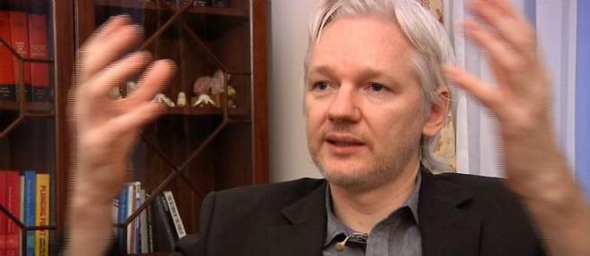 Julian Assange a Londres.