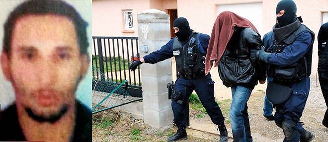 Abdelkader Merah lors de son arrestation dans la banlieue de Toulouse en mars 2012.