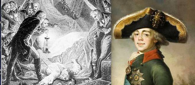 Le tsar Paul Ier est assassine en 1801 par des officiers. Son fils Alexandre lui succede.