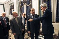 John Kerry &agrave; Bagdad pour demander plus de coop&eacute;ration de l'Irak sur la Syrie