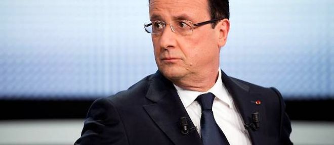 Francois Hollande sur le plateau de France 2, le 28 mars 2013.