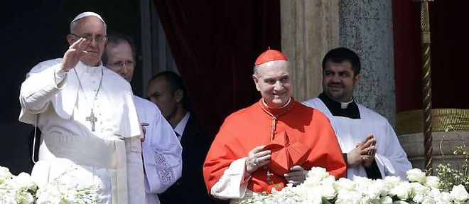 Le pape Francois lors de son message pascal Urbi et Orbi le 31 mars 2013.
