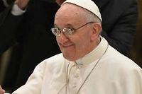 Le pape Francois semble tres desireux de surmonter un certain sexisme ou une excessive separation hommes-femmes dans l'Eglise. (C)VINCENZO PINTO / AFP