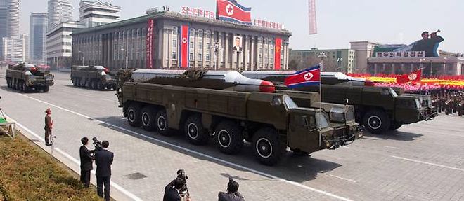La Coree du Nord a deploye deux missiles Musudan d'une portee theorique de 4 000 km.