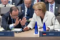 Hollande nie un d&eacute;saccord avec Merkel