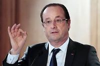 Le président François Hollande subit les railleries des Allemands. ©CHARLY TRIBALLEAU