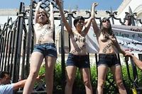 Trois Femen ont été interpellées à Tunis.
©Fethi Belaid