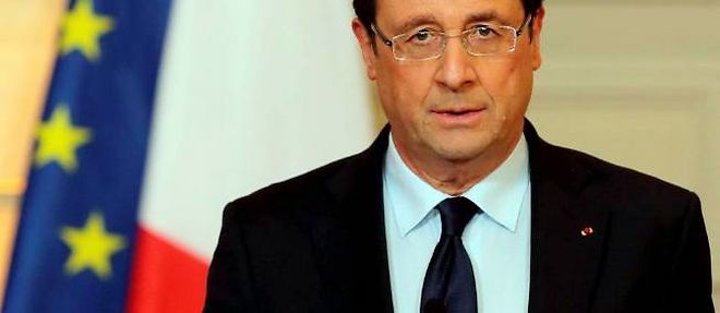 Francois Hollande, le 11 janvier 2013, a Paris.