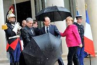 François Hollande et Angela Merkel à l'Élysée le 30 mai. ©Witt/Sipa