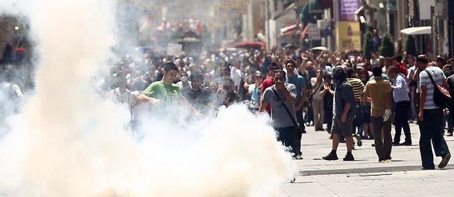 Les heurts a Istanbul, le vendredi 31 mai 2013.