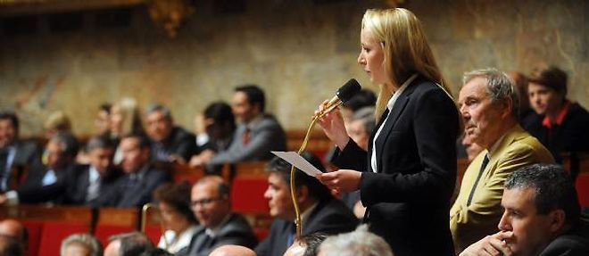 Marion Marechal-Le Pen, le 28 mai 2013, a l'Assemblee nationale.