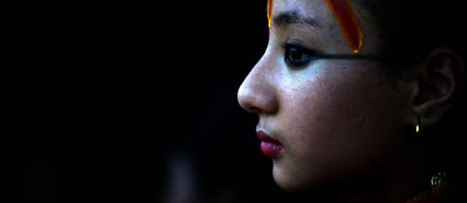 Photo d'illustration (une Kumari, jeune fille veneree comme une deesse vivante au Nepal).