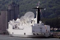 Le Monge, un navire-radar g&eacute;ant tr&egrave;s discret qui piste les missiles