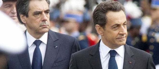 Francois Fillon et Nicolas Sarkozy, le 8 mai 2012.