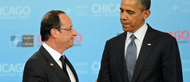 Francois Hollande et Barack Obama lors d'un sommet de l'Otan, le 20 mai 2012.