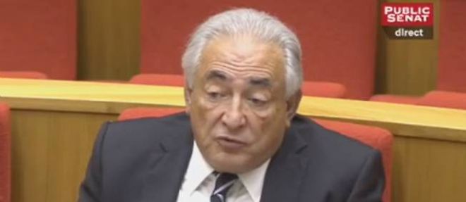 Dominique Strauss-Kahn devant le Senat, mercredi.