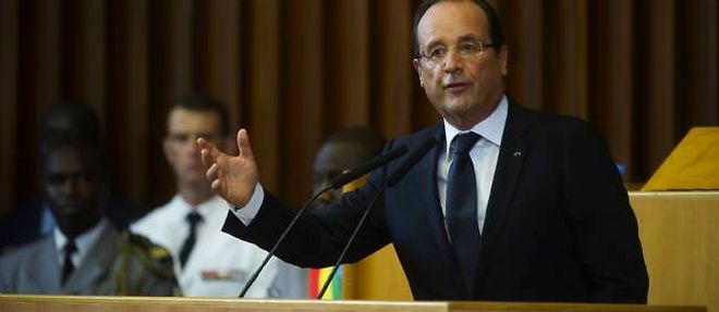 Francois Hollande, a Dakar, le 12 octobre 2012.