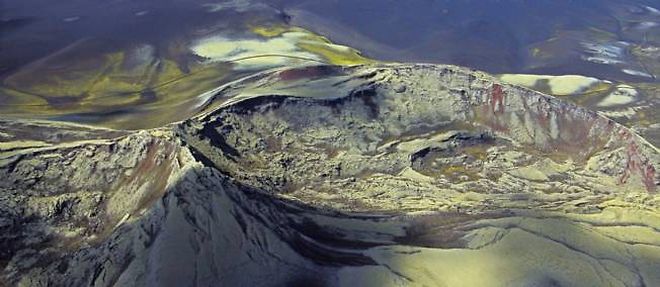 Le cratere du Laki, en Islande du Sud.