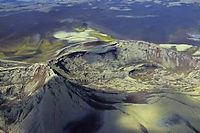 Le cratere du Laki, en Islande du Sud.