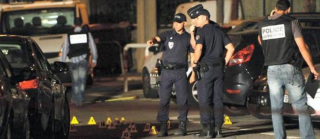 Scene de crime a Marseille, le 23 juin 2013. Photo d'illustration.